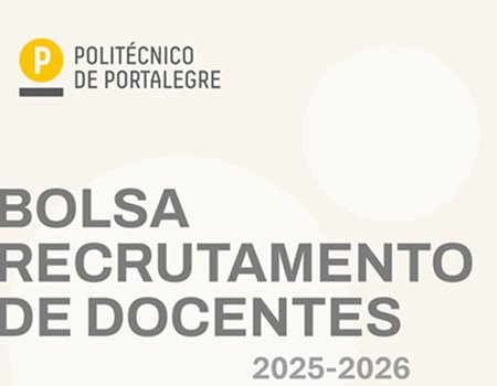 Bolsa de Recrutamento de Docentes: áreas Ciências Agrárias, Veterinárias e Desporto